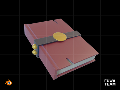 3D 游戏物品在黑暗中发光插图包 - 书(3D Game Item Glow In The Dark Illustration Pack - Book)