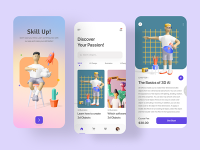 3d 商店应用程序设计(3d Store App Design)