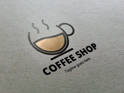 咖啡店标志模板(Coffee Shop Logo Template)