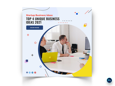 商业社交媒体帖子模板(Business Social Media Post Template)