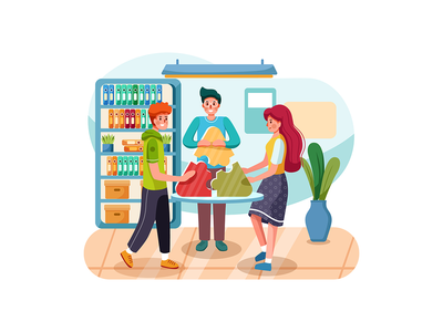 连接团队概念图(Connecting teams concept illustration)