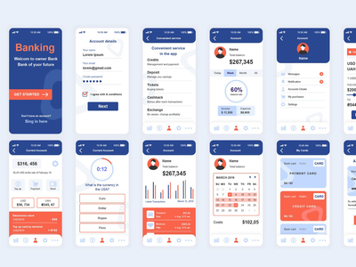 银行移动应用程序 UI 套件(Banking Mobile App UI Kit)
