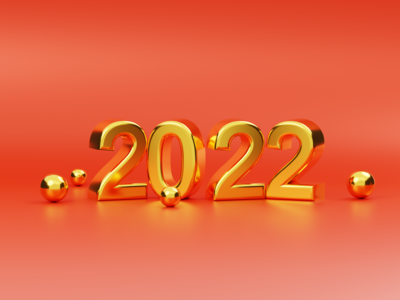 2022 3D 渲染插图(2022 3D Render Illustration)