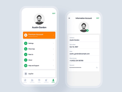 有声读物移动 UI 概念(Audio Book mobile UI concept)