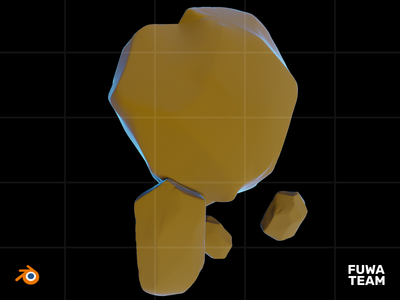 3D 游戏元素在黑暗插图包中发光 - Terra(3D Game element glow in the dark illustration pack - Terra)