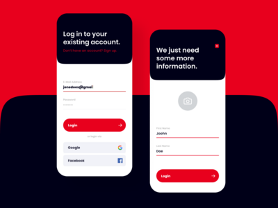 应用登录 注册(App login Signup)