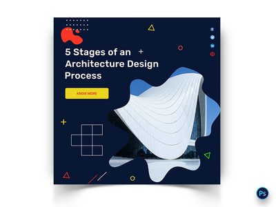 建筑社交媒体帖子模板(Architecture Social Media Post Template)