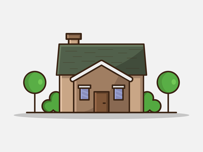 卡通插图房子(Cartoon illustrated house)