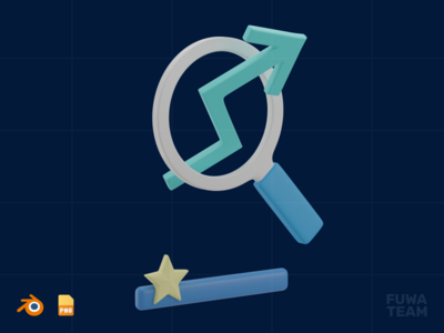 糟糕的 SEO 分数-3D SEO 插图(Bad SEO Score - 3D SEO Illustration)