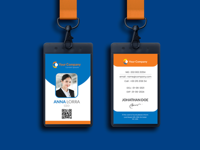 公司身份证模板(Corporate ID Card Template)