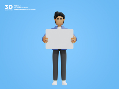 3d 业务人字符图(3d business man character illustration)