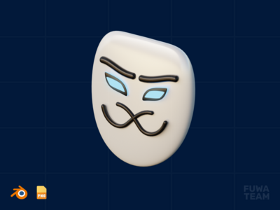 匿名 - 3D 互联网安全插图(Anonymous - 3D Internet Security Illustration)