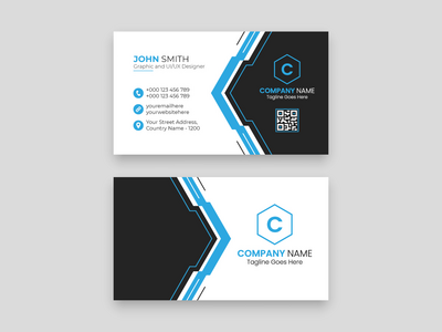 企业创意现代专业名片设计模板(Corporate Creative Modern Professional Business Card Design Template)