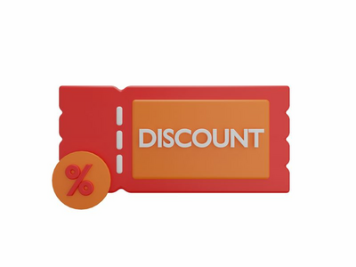 优惠券-电子商务 3d 插图(Coupon - e-Commerce 3d illustration)