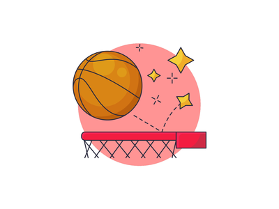 篮球插图(Basketball Illustration)