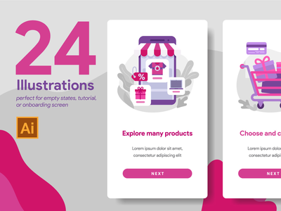 24 个商业和在线服务的入职插图(24 Onboarding Illustrations for Business & Online Services)