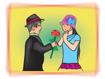 情侣矢量图(Couple Vector Illustration)