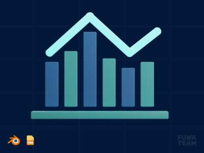 分析 - 3D SEO 插图（正面）(Analytics - 3D SEO Illustration (front))