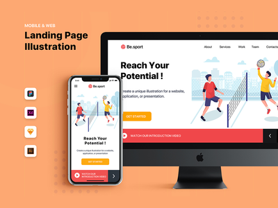 Be.Sport - 横幅和登陆页面(Be.Sport - Banner & Landing Page)