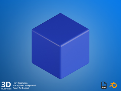 区块链-加密货币挖掘 3D 插图(Blockchain - Cryptocurrency Mining 3D Illustration)