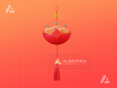 3d 中国新年装饰品(3d chinese new year ornament)