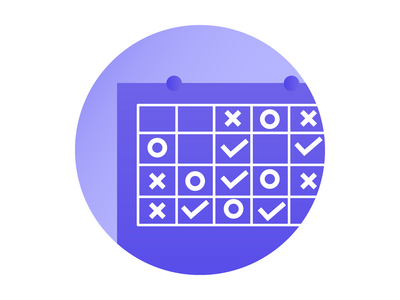 日历渐变图标(Calendar gradient icon)