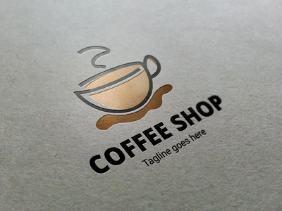 咖啡店标志模板(Coffee Shop Logo Template)