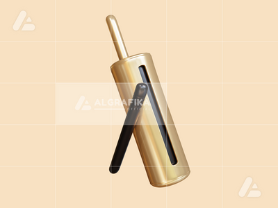 3d 插图斋月拍板对象(3d illustration ramadan clapper object)