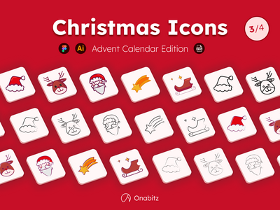 圣诞节图标(Christmas icons 🎄)