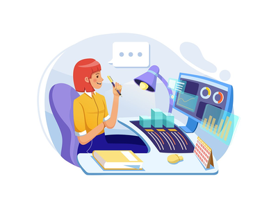 商业与金融插画概念(Business & Finance Illustration concept)