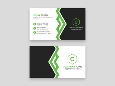 企业创意现代专业名片设计模板(Corporate Creative Modern Professional Business Card Design Template)