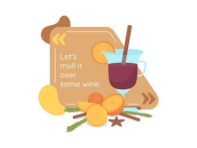 具有平面组合的秋季季节性矢量报价框(Autumnal seasonal vector quote box with flat composition)