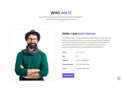 关于我们页面模板设计(About Us Page Template Design)