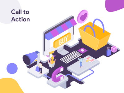 号召性用语插图(Call to Action Illustration)