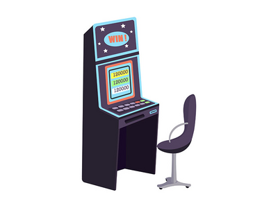赌场卡通矢量图(Casino cartoon vector illustration)