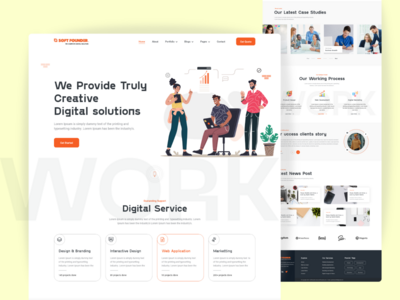 创意机构登陆页面(Creative Agency Landing Page)