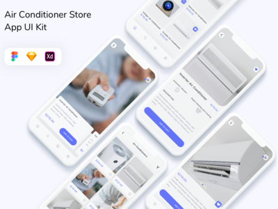 空调商店 App UI Kit(Air Conditioner Store App UI Kit)