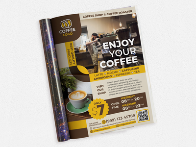 咖啡店 #01 广告杂志(Coffee Shop #01 Ads Magazine)