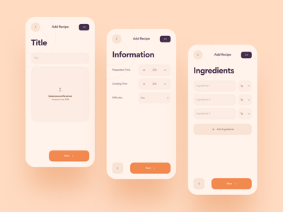 Appétit - 食物食谱应用程序 UI 套件 V19(Appétit - Food Recipes App UI Kit V19)