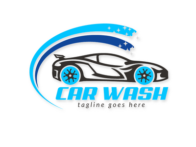 洗车标志设计(Car Wash Logo Design)