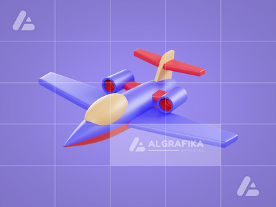 3d 插图空军喷气式飞机对象(3d illustration air force jet plane object)