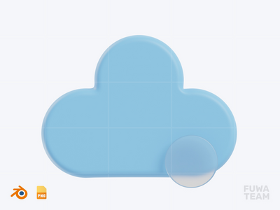云备份 - 启动和 SaaS 图标包（正面）(Cloud Backup - Startup and SaaS Icon Pack (front))