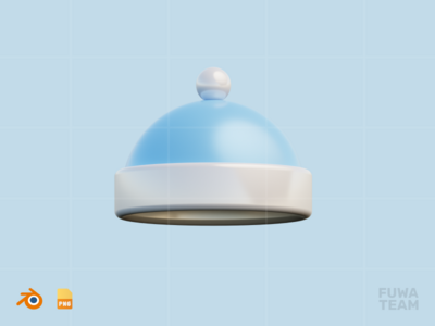 豆豆 - 3D 冬季插画（正面）(Beanie - 3D Winter Illustration (front))