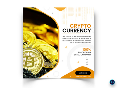 CryptoCurrency 社交媒体 Instagram 帖子模板(CryptoCurrency Social Media Instagram Post Template)