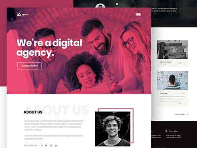 创意机构网络用户界面(Creative Agency Web UI)