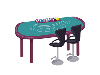 赌场卡通矢量图(Casino cartoon vector illustration)