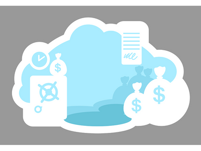 银行 2D 矢量网页横幅、海报(Banking 2D vector web banner, poster)