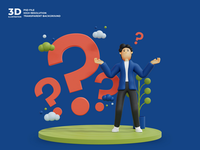 3d 商人人物插图(3d businessman character illustration)