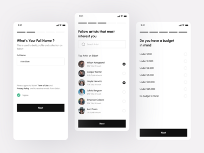 BidArt - 艺术竞标移动应用程序（注册）(BidArt - Art Bidding Mobile App (Register))