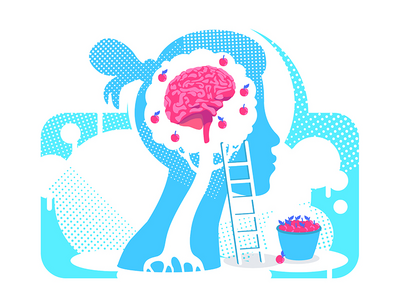 获取知识平面概念矢量图(Acquiring knowledge flat concept vector illustration)